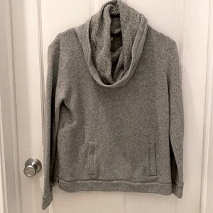 J.Crew Cowlneck Grey Pocket Sweater